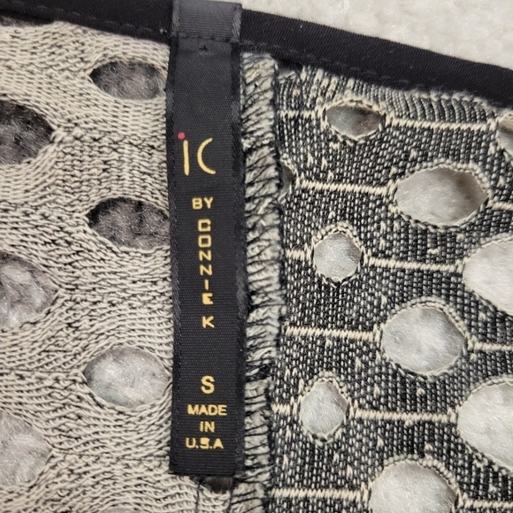 IC by Connie K open knit cover up tunic blouse size small - Picture 2 of 5